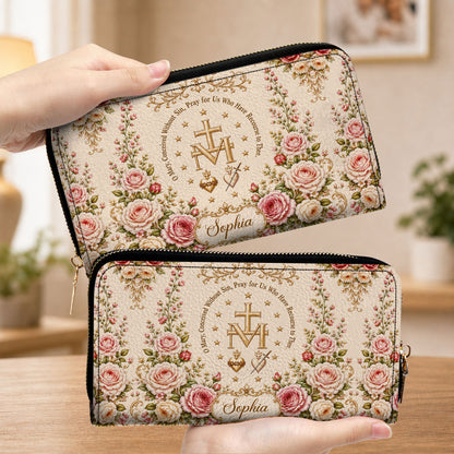 Miraculous Medal Handbag And Wallet, Virgin Mary Handbag And Wallet, Marian Cross PMTD6240606