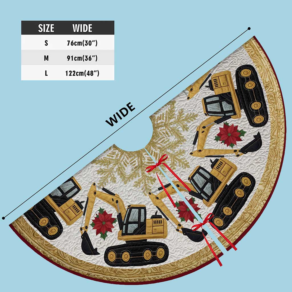 Excavator Christmas Tree Skirt NPND5231008
