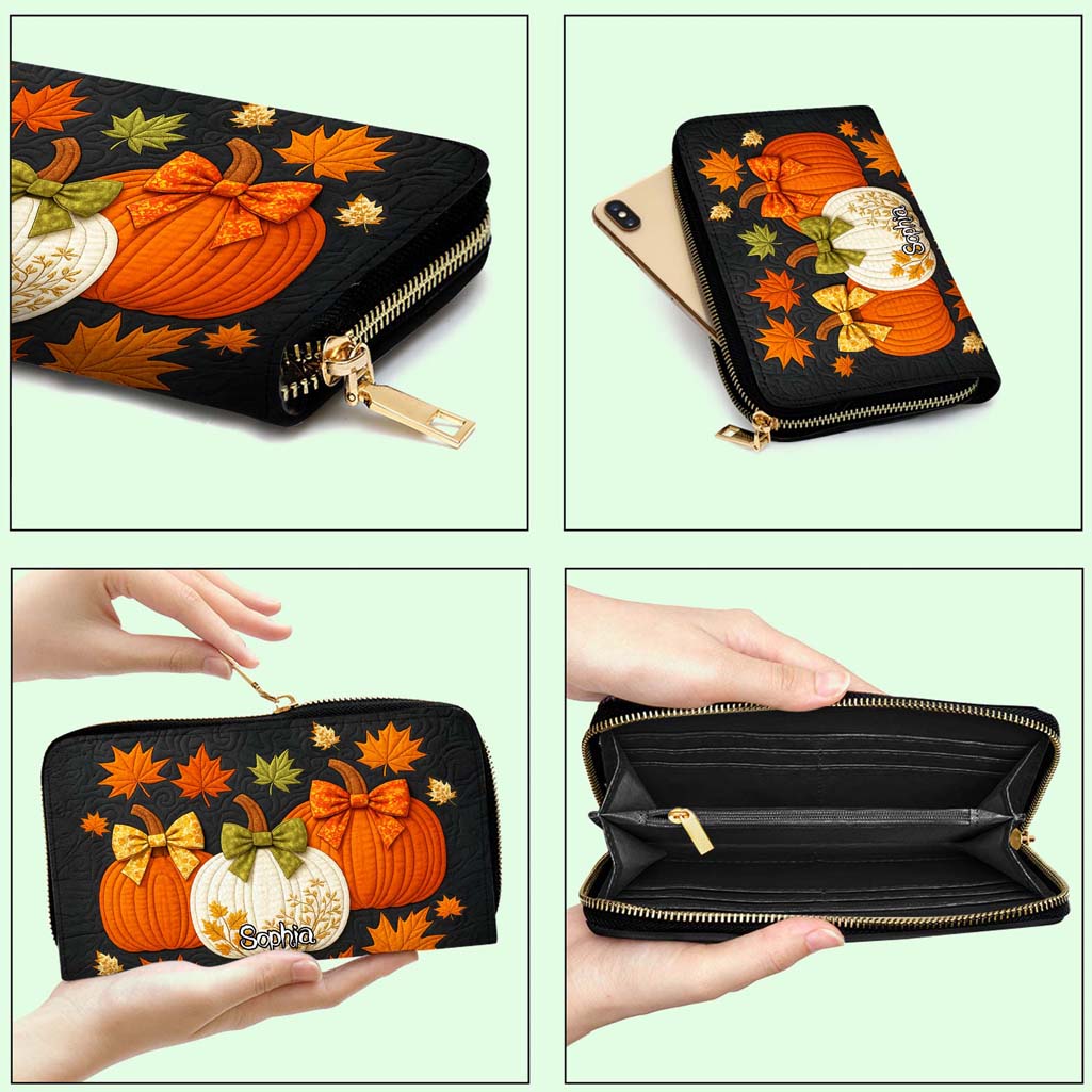 Custom Pumpkin Halloween Leather PU Handbag UKHM5290805