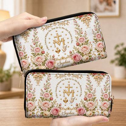 Miraculous Medal Handbag And Wallet, Virgin Mary Handbag And Wallet, Marian Cross PMTD6240606