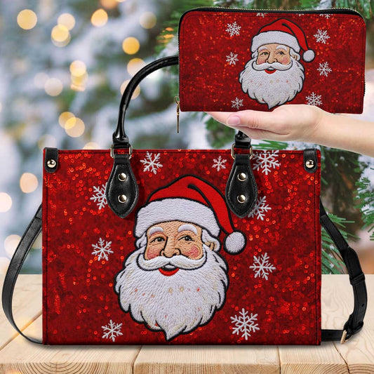 Santa Claus Christmas Leather Handbag & Wallet QFTD5071001
