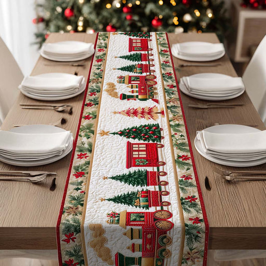 Train Christmas Quilted Table Runner QFTD5081101