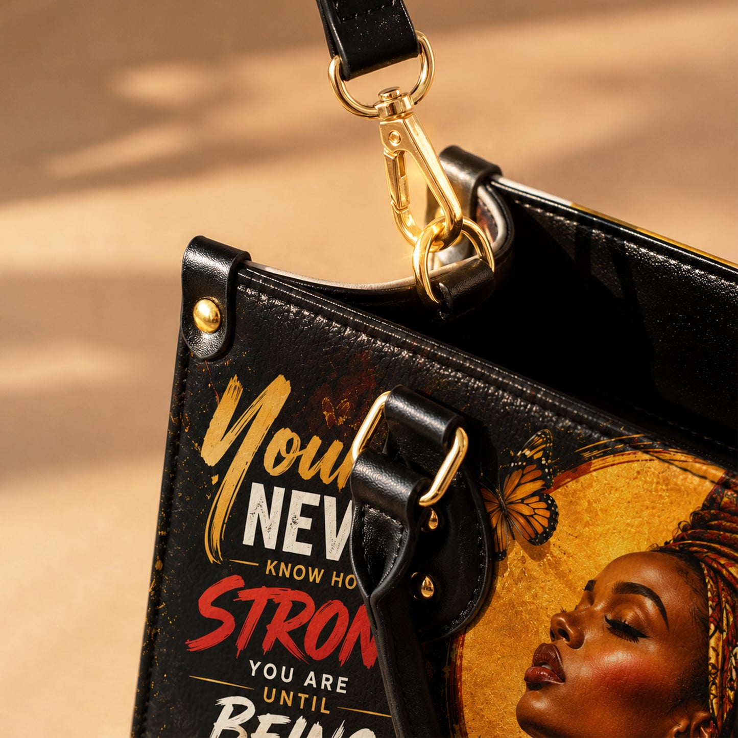 Black Women Leather PU Leather Handbag QFTD6230504