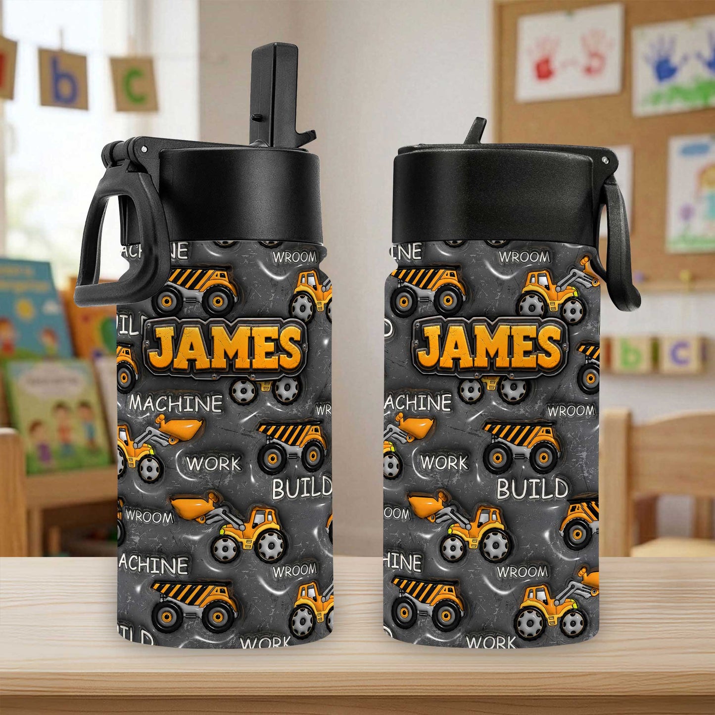 Personalized Inflat Construction Vehicles Backpack NPHA6030701