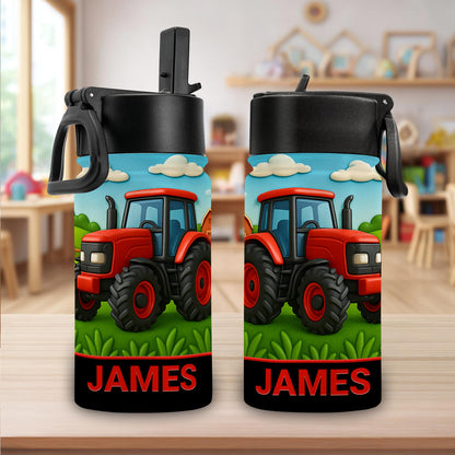 Personalized Red Tractor Back To School Backpack UKHA5050801