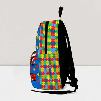Personalized Back to School Autism Backpack + Lunchbag + Bottle NPND4300803-DX