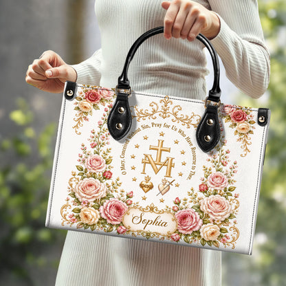 Miraculous Medal Handbag And Wallet, Virgin Mary Handbag And Wallet, Marian Cross PMTD6240606
