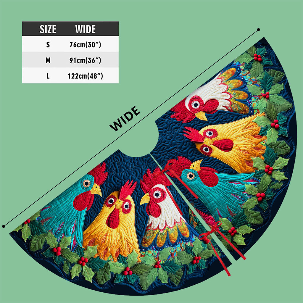 Chicken Christmas Tree Skirt QFTO5311001