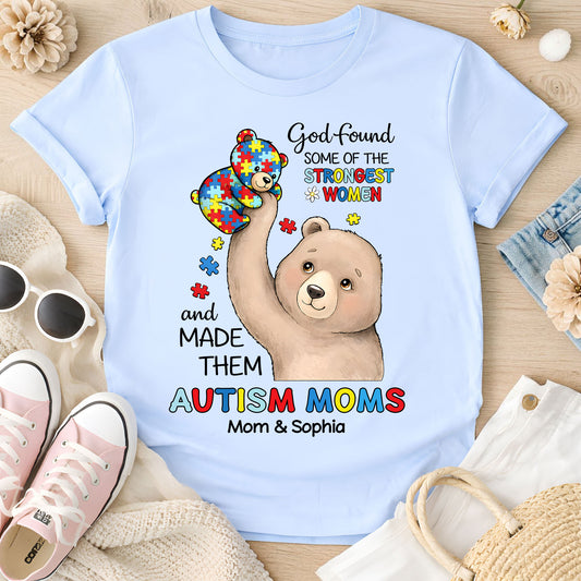 Custom Autism Bear Mom shirt THUU6250305