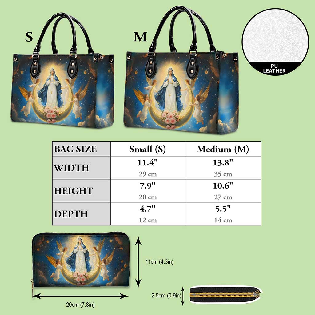The Queen of Heaven Leather Virgin Mary HandBag UKND5120902