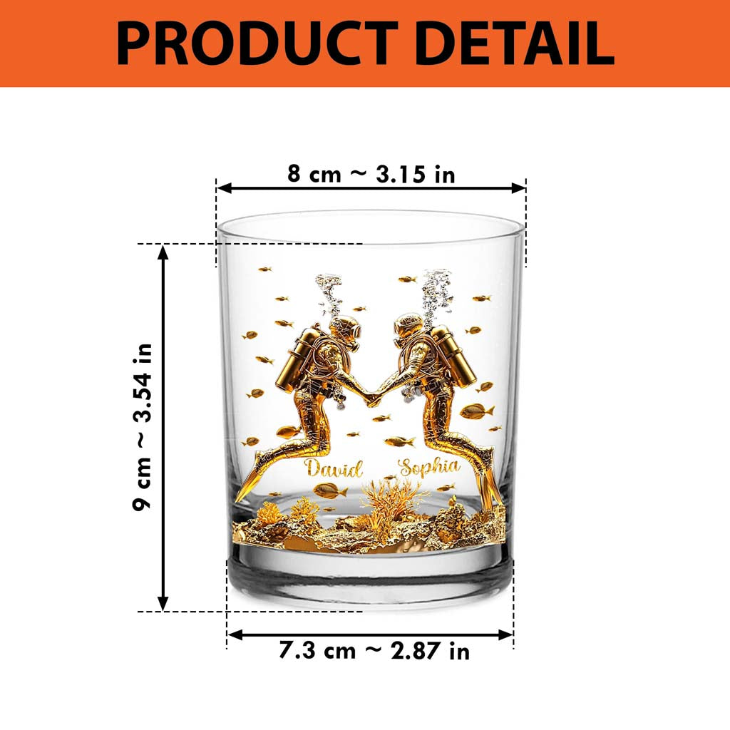Custom Couples Scuba Diving Whiskey Decanter Set UKHM5171001