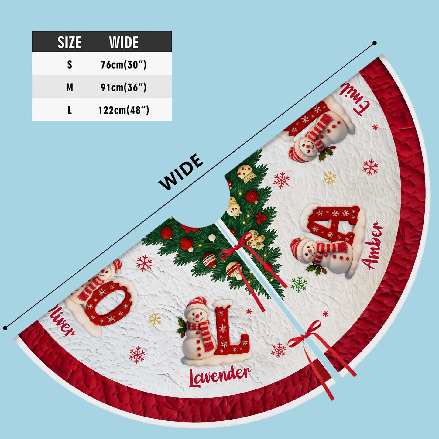 Personalized Family Tree Skirt UKPY5071006