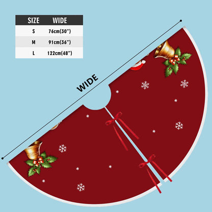 Personalized Gingerbread Family Name Christmas Tree Skirts UKHM5091004