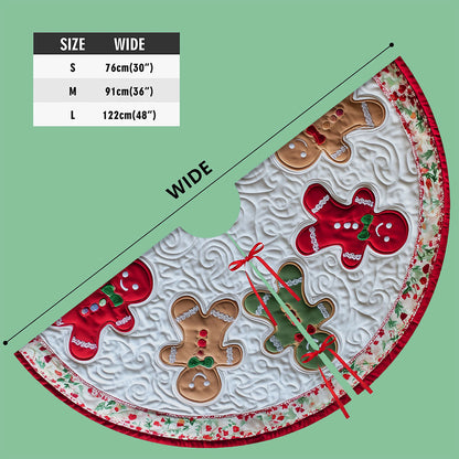 Personalized Christmas Gingerbread Tree Skirt QFTO5281003