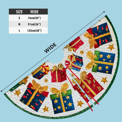 Christmas Tree Skirt with Colorful Gift Box QFHM5281003