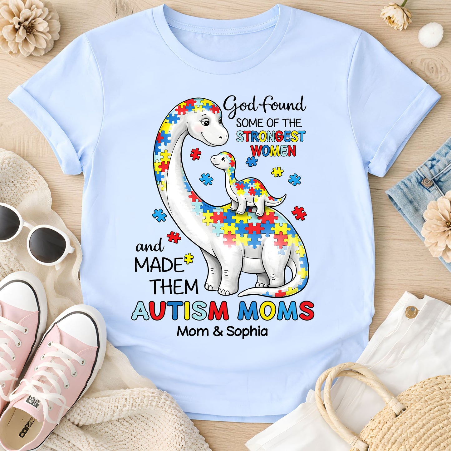 Custom Autism Dinosaur Shirt THUU6250303