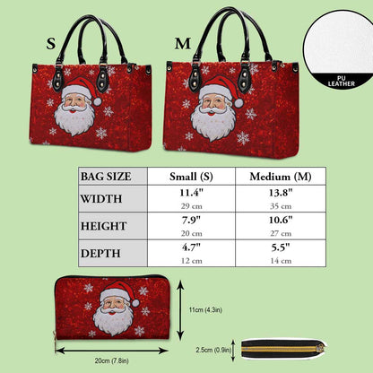 Santa Claus Christmas Leather Handbag & Wallet QFTD5071001