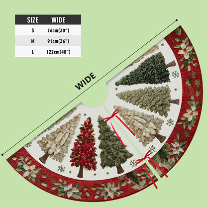 Personalized Family Name Christmas Tree Skirts, Family Gift for Xmas QFTO5260902