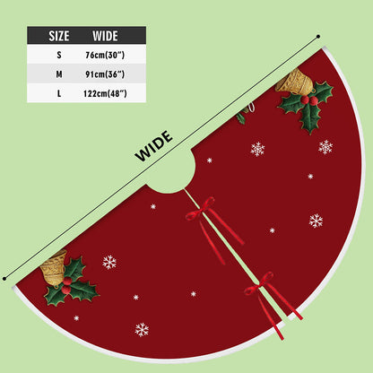 Personalized Family Name Christmas Tree Skirts, Family Gift for Xmas QFTO5290901