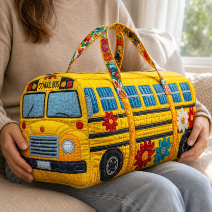School Bus Quilted Duffle Bag QFTD6230104