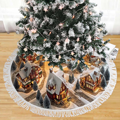Winter Village Christmas Tree Skirt QFHM5211002