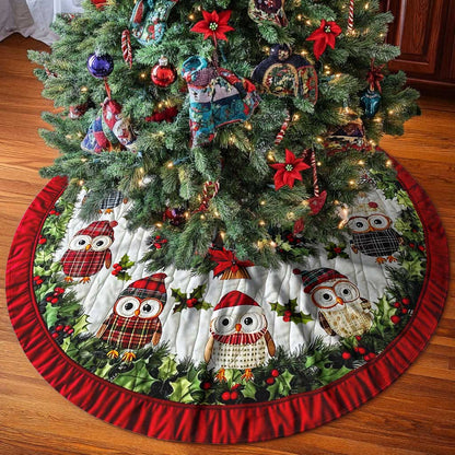 Cute Owls Christmas Tree Skirt UKTD5221004