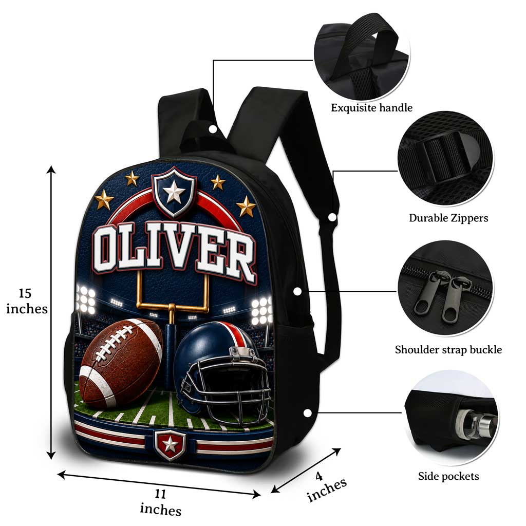 Personalized Football Kids Backpack NPND6250603