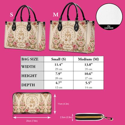 Miraculous Medal Handbag And Wallet, Virgin Mary Handbag And Wallet, Marian Cross PMTD6240606