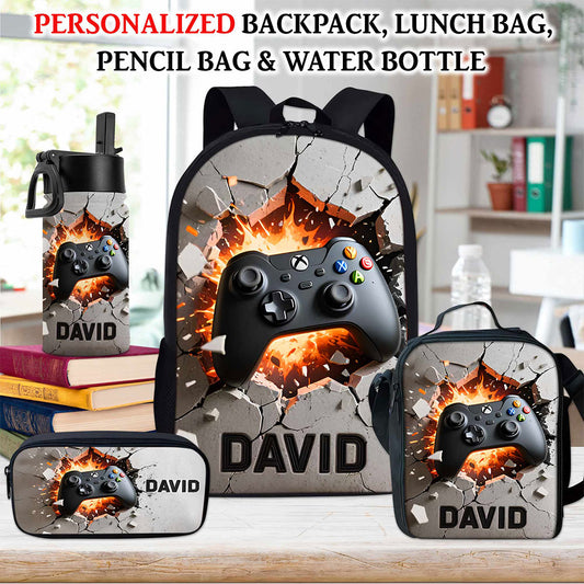 Personalized Game Back To School Backpack, School Bag For Kid UKTO5130801