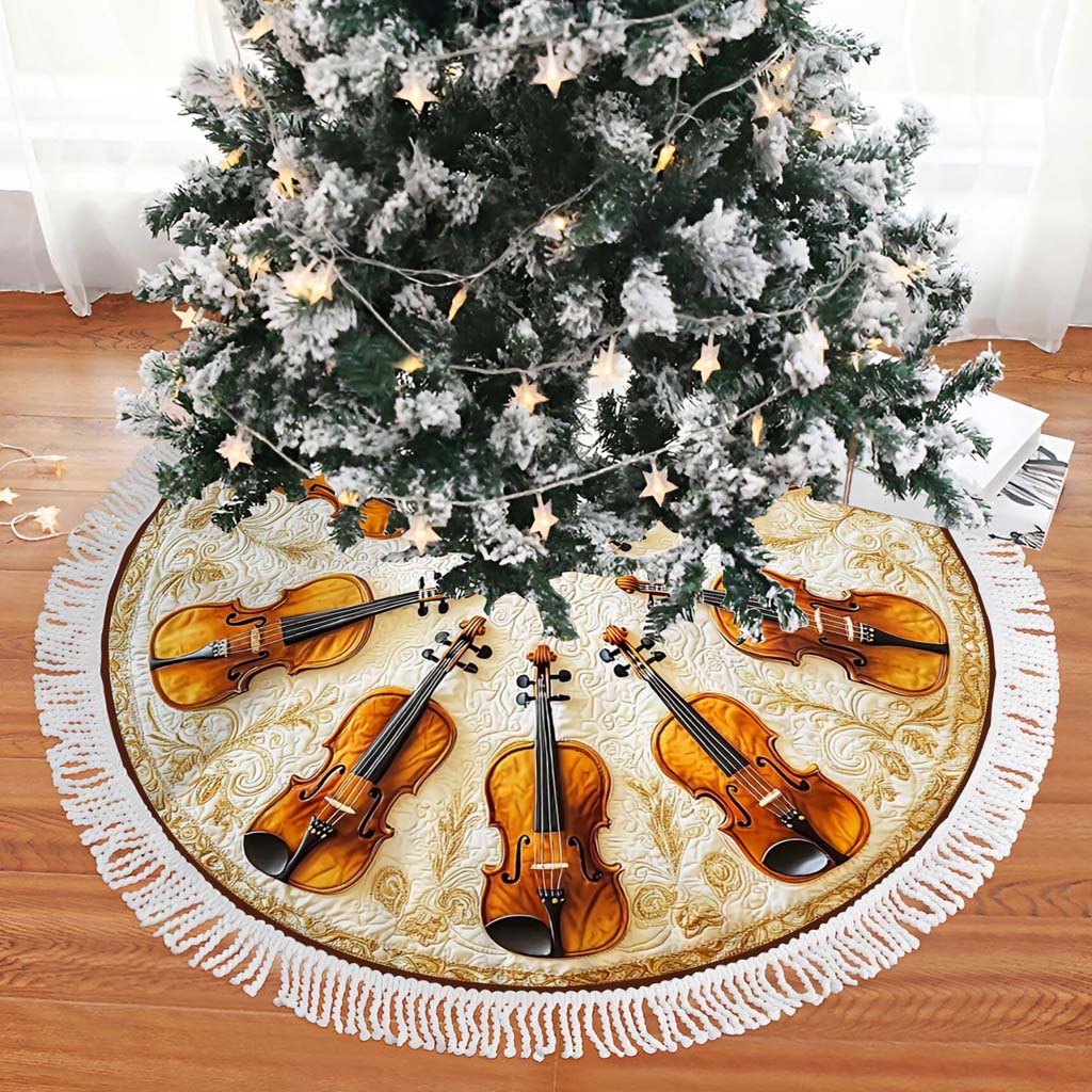 Violin Christmas Tree Skirt UKHM5271001
