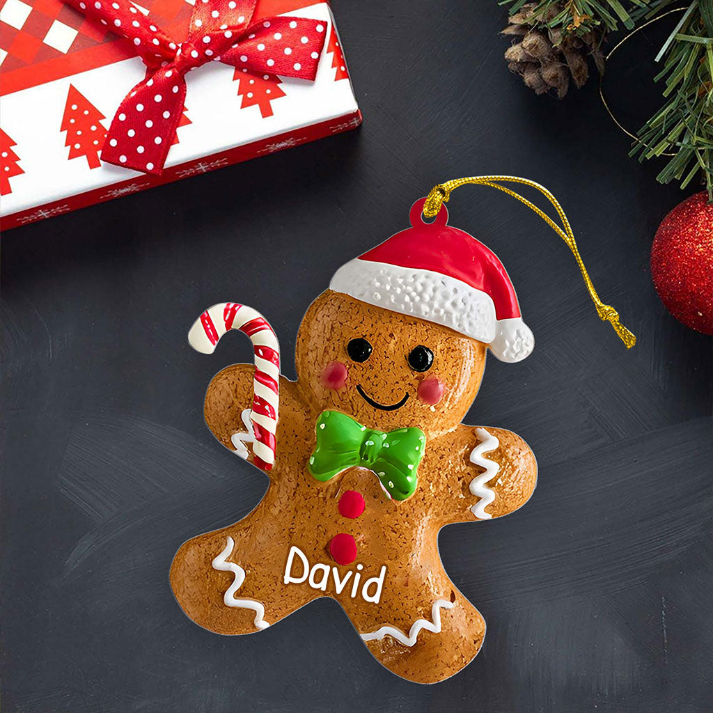 Personalized Gingerbread Christmas Acrylic Ornament QFHA5251002