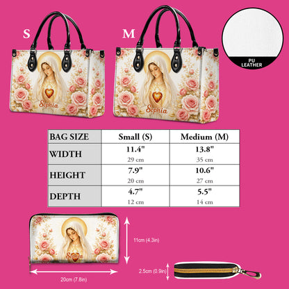 Virgin Mary And Rose Handbag And Wallet PMTD6240603