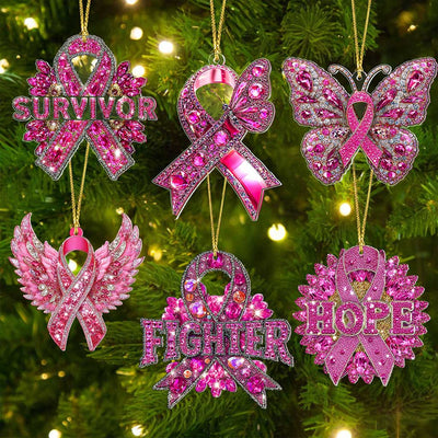 Breast Cancer Awareness Acrylic Ornament QFTZ5260801