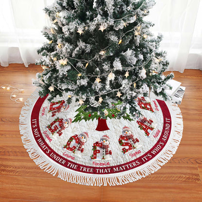 Personalized It's Not What's Under The Tree That Matters Christmas Tree Skirt QFPY5091001