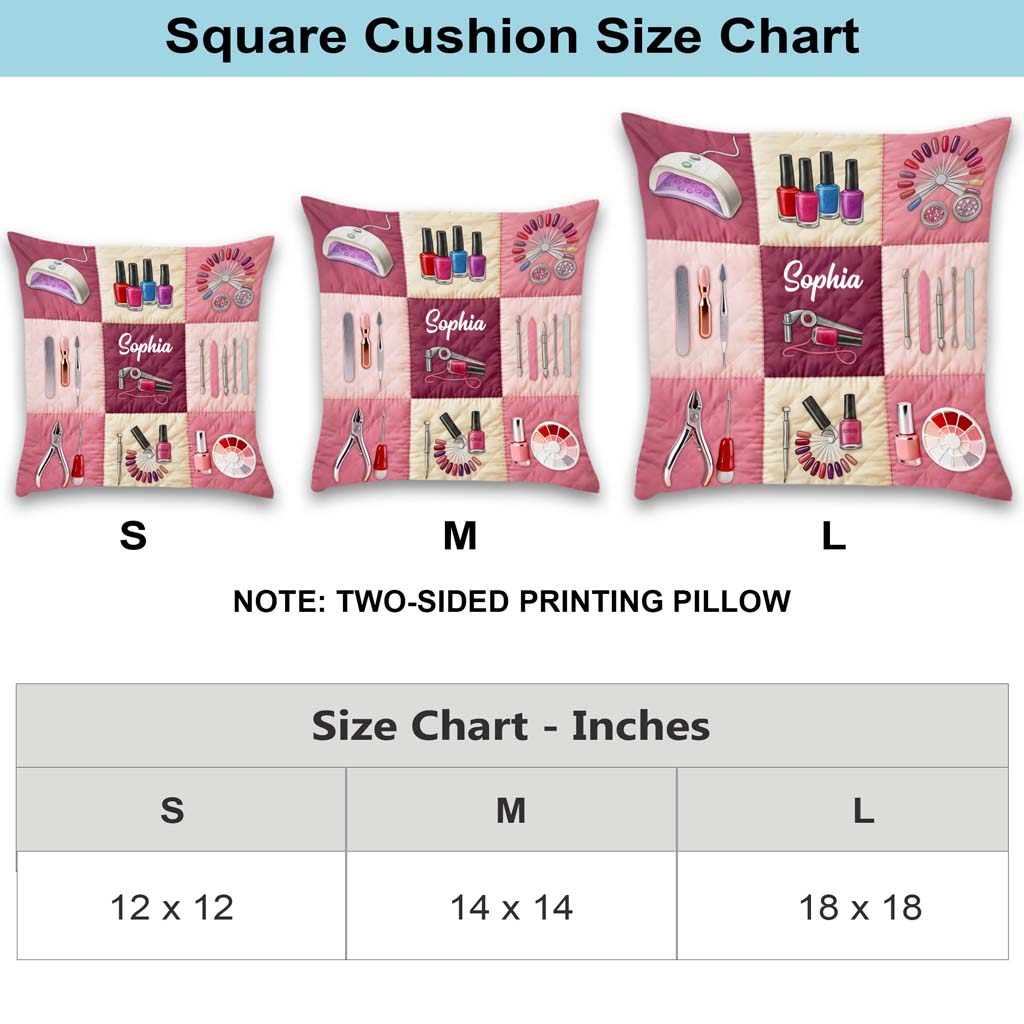 Custom Nail Linen Pillow THTD6200105