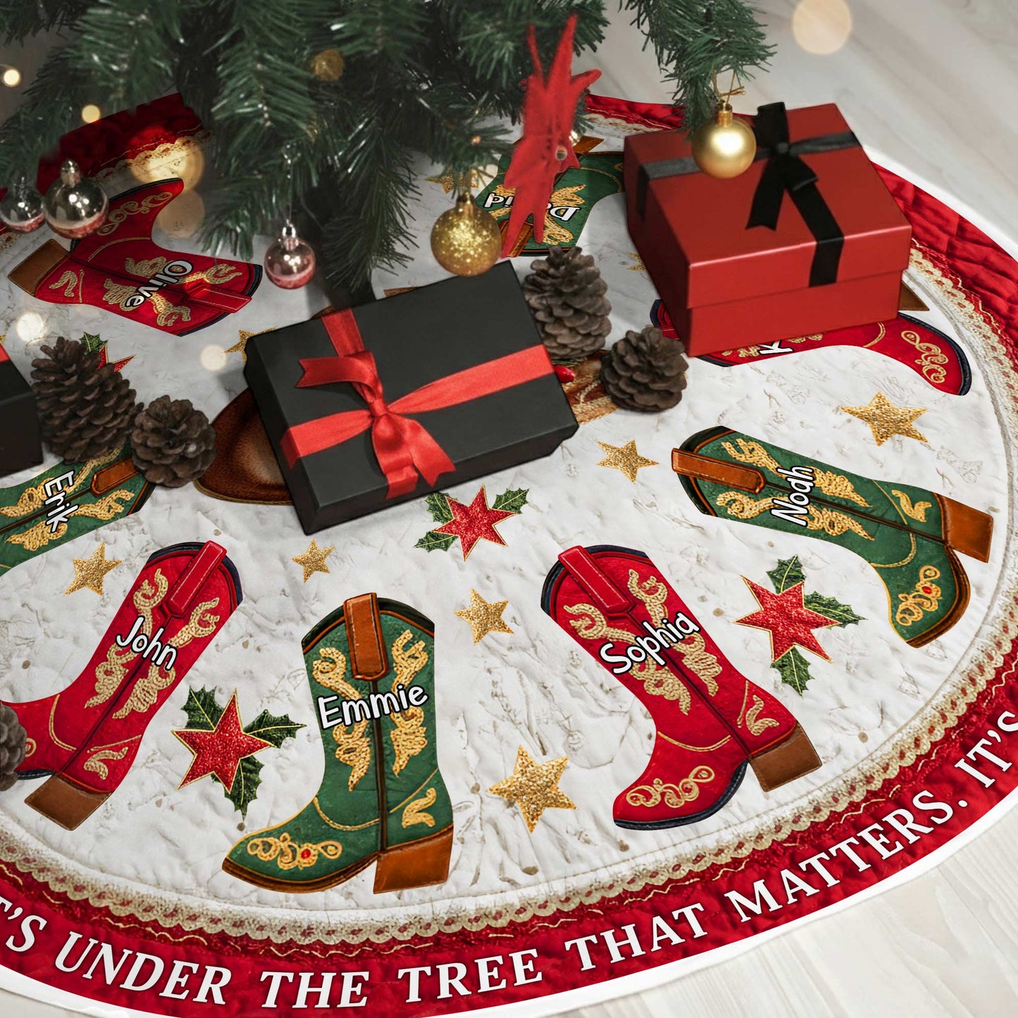 Personalized Family Tree Skirt Gift For Western Family QFPY5211003