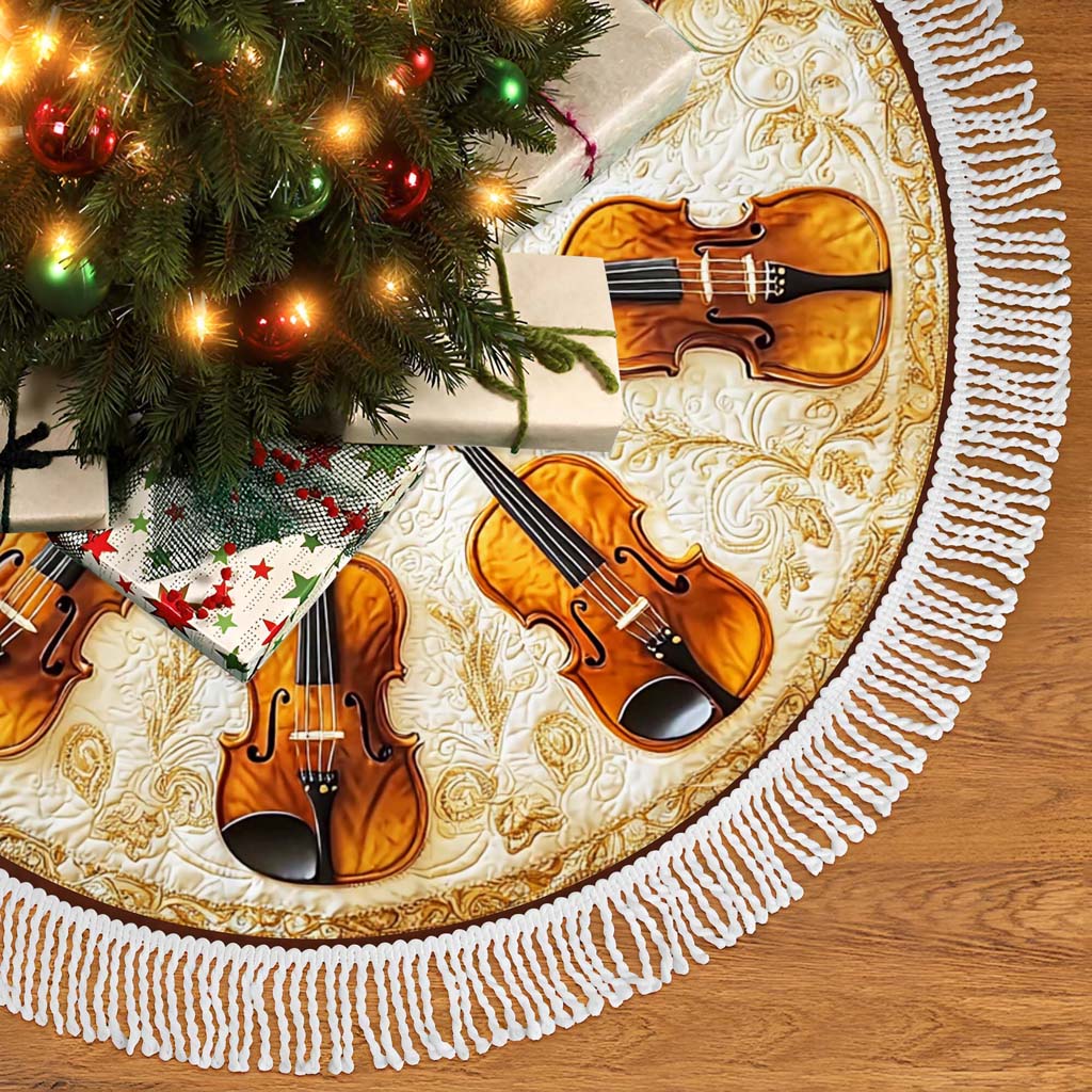 Violin Christmas Tree Skirt UKHM5271001