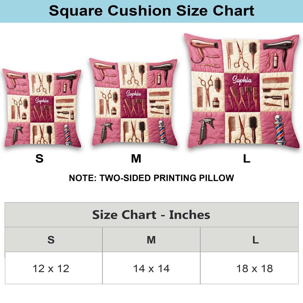 Custom Hair Stylist Linen Pillow THTD6200103
