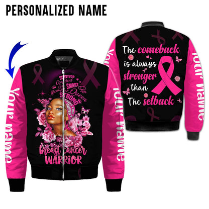 Custom Name Breast Cancer 3D All Over Printed Clothes UKAA3080801