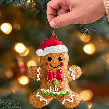 Personalized Gingerbread Christmas Acrylic Ornament QFHA5251002