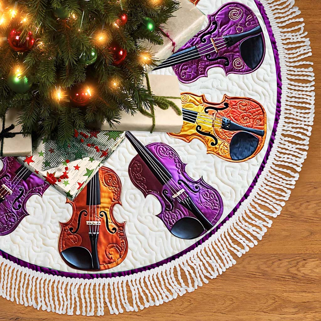 Violin Christmas Tree Skirt UKHM5281004