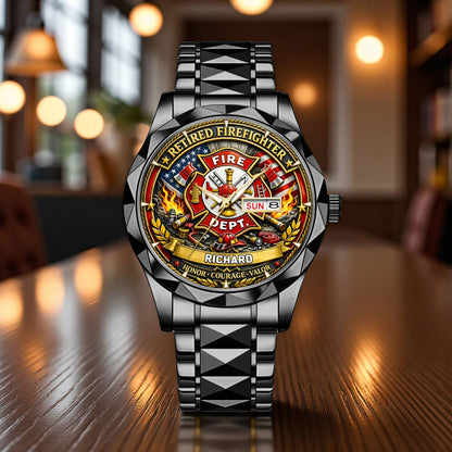 Custom Firefighter Wrist Watch For Men THNT6310304