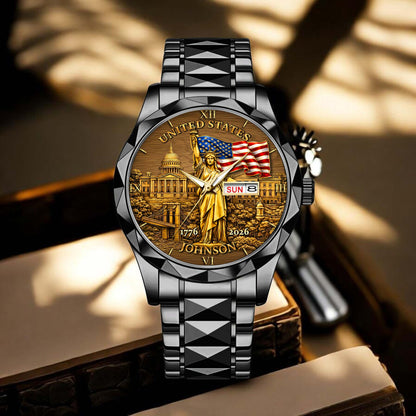 Personalized America 250th Anniversary Alloy Luxury Quartz Watch UKTD6130102