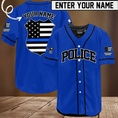 Personalized Police Baseball Jersey Shirt QFTD4060603