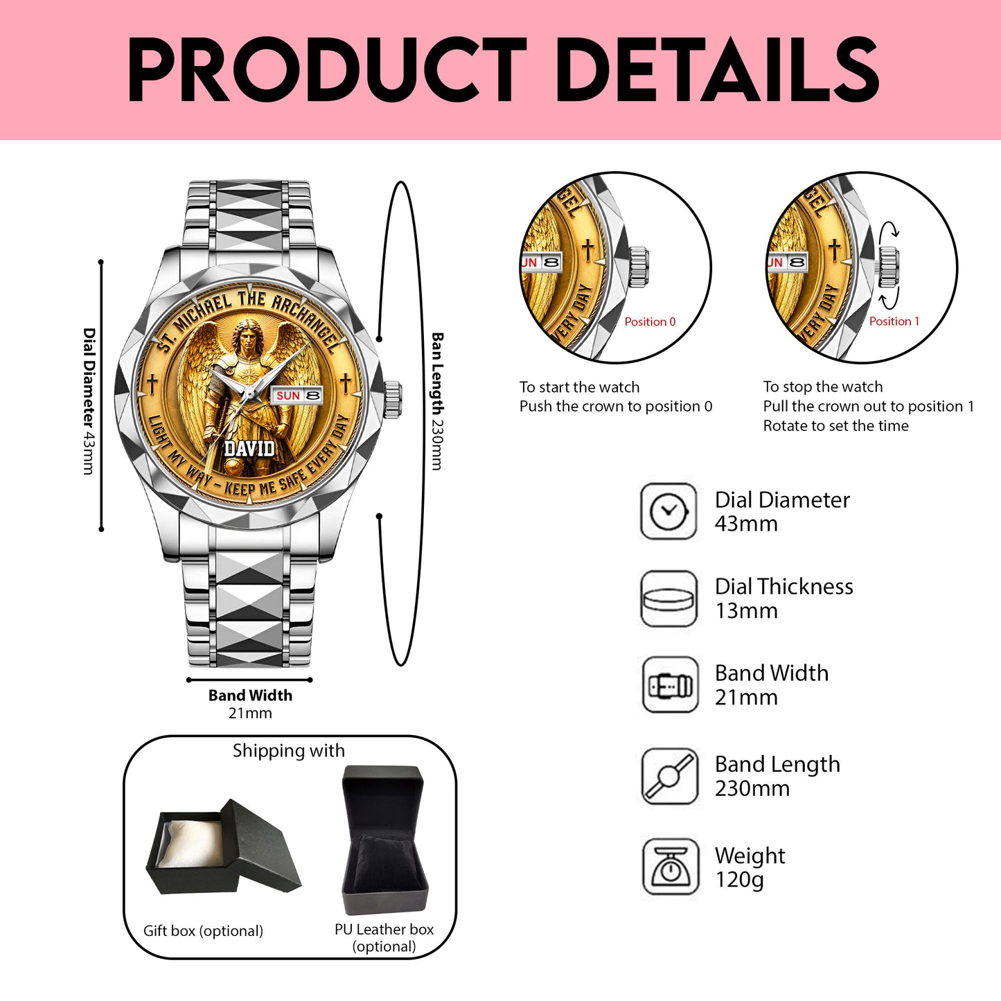 Personalized Jesus Watch UKNT6120802
