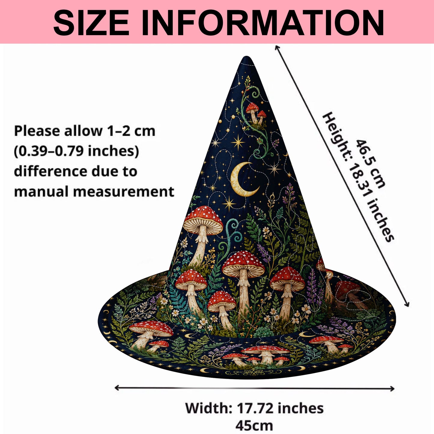 Halloween Witch Mushroom Witch Hat NPND6140802