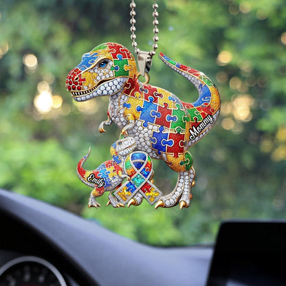 Personalized Autism Awareness Acrylic Car Ornament, Keychain QFTD5250302