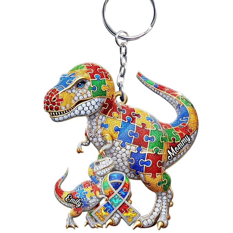 Personalized Autism Awareness Acrylic Car Ornament, Keychain QFTD5250302