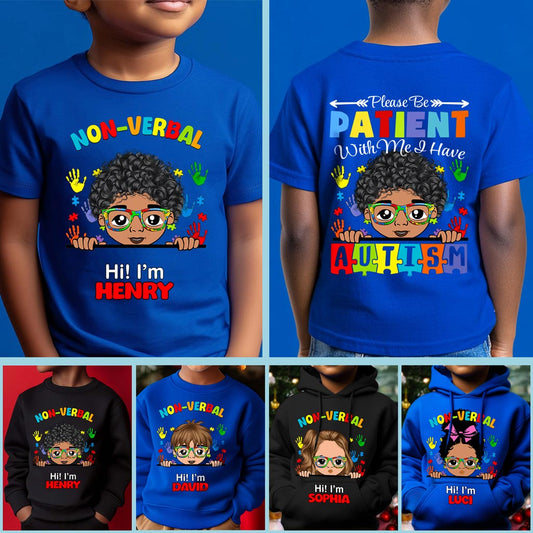 Personalized Autism Hoodie For Kids, Hoodie For Autistic Boys, Autistic Children, Autistic Girls, Autistic Boys, Be Kind Autism Kids QFHM4161005