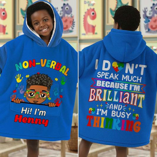 Personalized Kid Blanket Hoodie QFHM5260905